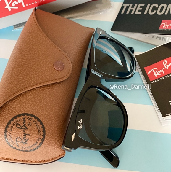 Ray-Ban Wayfarer RB2140 Black New - Picture 13 of 16